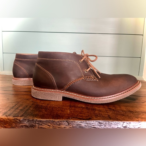 Men's Brown Leather Shoes - Picture 3 of 8